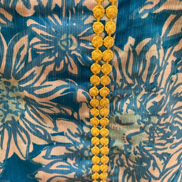 Lilly Pulitzer Blue and White Floral Mini Skort Dress, Size 2 - Picture 4 of 15